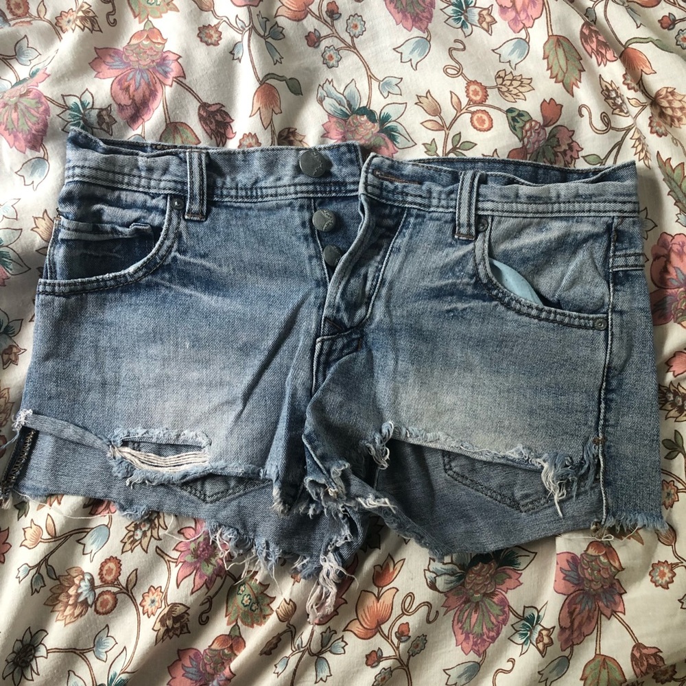 Free People Denim Shorts